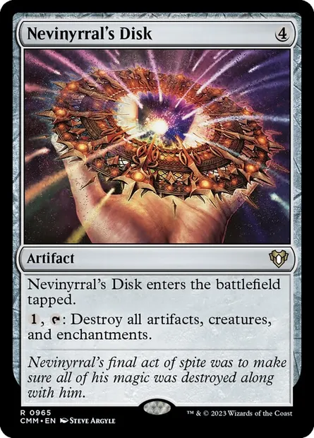 Nevinyrral's Disk, Magic card CMM 965 — Commander Masters set