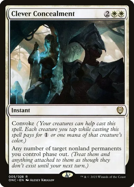 Clever Concealment, Magic card ONC 5 — Phyrexia: All Will Be One Commander set
