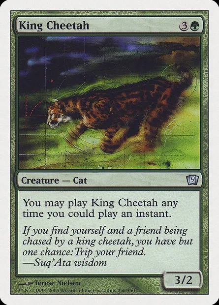 Guépard royal, carte Magic 9ED 250 — extension Neuvième Edition