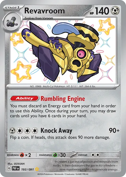 Revavroom, Pokémon card PAF 193 — Paldean Fates set