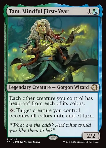 Tam, Mindful First-Year, Magic card ECL 245 — Lorwyn Eclipsed set
