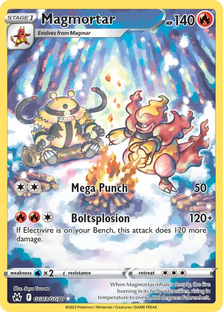 Magmortar, Pokémon card CRZ GG03 — Crown Zenith set