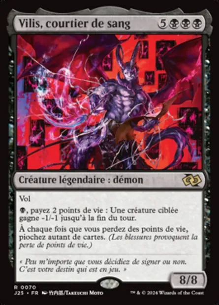 Vilis, courtier de sang, carte Magic J25 70 — extension Foundations Jumpstart