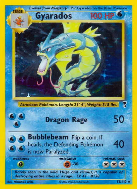 Gyarados, Pokémon card LC 12 — Legendary Collection set