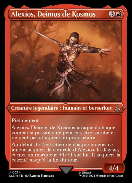 Alexios, Deimos de Kosmos, carte Magic ACR 214 — extension Assassin's Creed