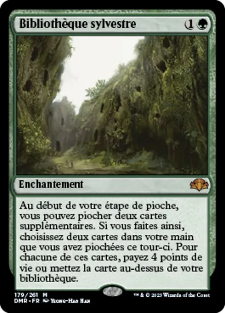 Bibliothèque sylvestre, carte Magic DMR 179 — extension Dominaria Remastered