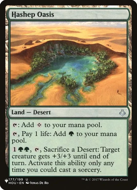 Oasis d'Hashep, carte Magic PLST HOU-177 — extension The List