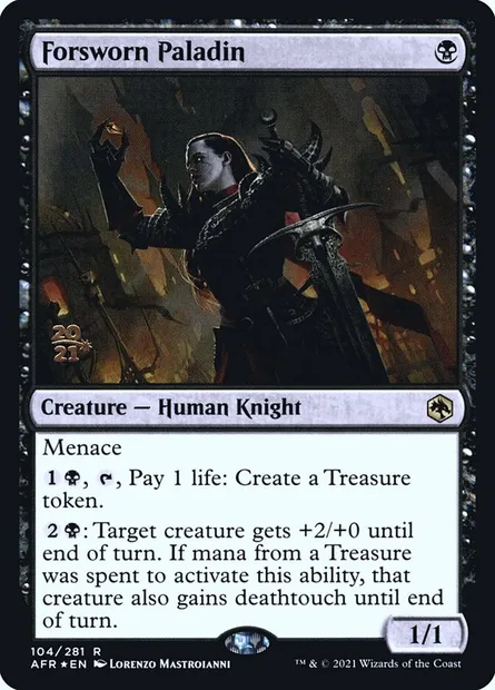 Paladine parjure, carte Magic PAFR 104s — extension Adventures in the Forgotten Realms Promos