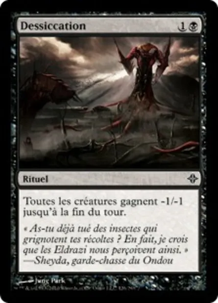 Dessiccation, carte Magic ROE 126 — extension L'ascension des Eldrazi
