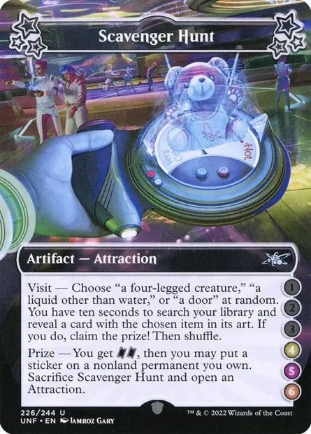 Scavenger Hunt, Magic card UNF 226f — Unfinity set