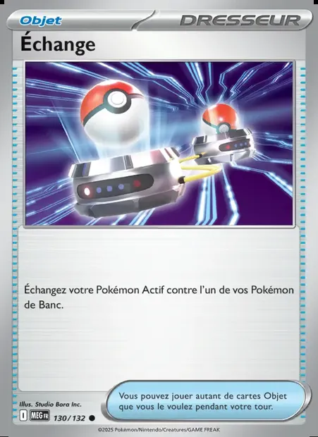 Échange, carte Pokémon MEG 130 — extension Méga-Évolution
