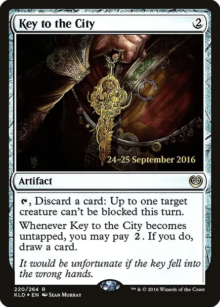 Clé de la ville, carte Magic PKLD 220s — extension Kaladesh Promos