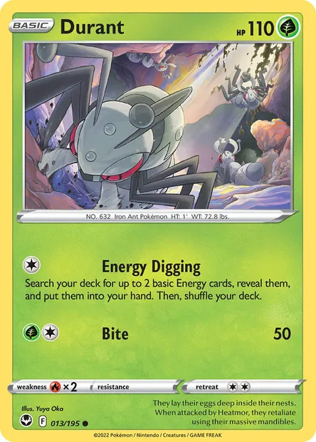 Durant, Pokémon card SIT 013 — Silver Tempest set