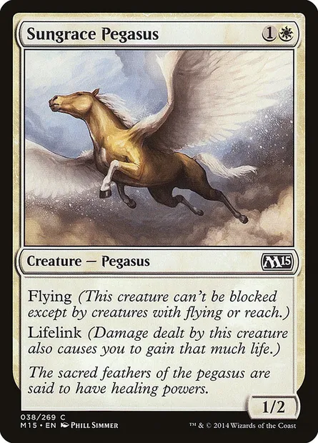 Sungrace Pegasus, Magic card M15 38 — Magic 2015 set