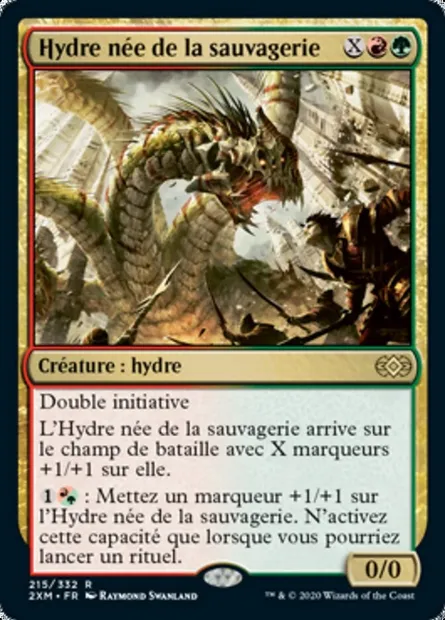 Hydre née de la sauvagerie, carte Magic 2XM 215 — extension Double Masters
