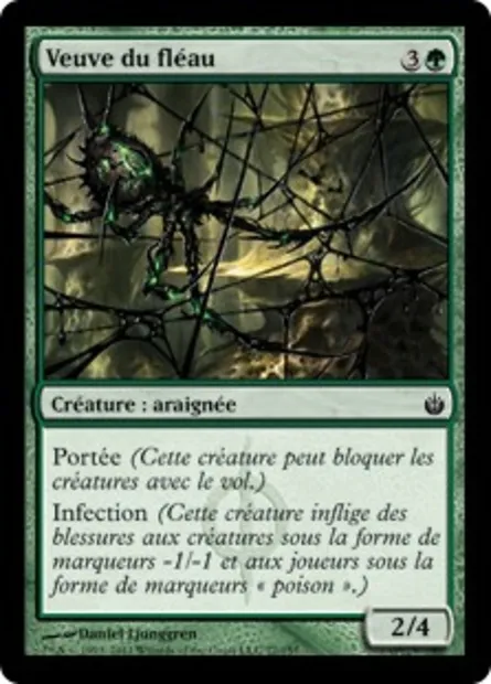 Veuve du fléau, carte Magic MBS 77 — extension Mirrodin assiégé