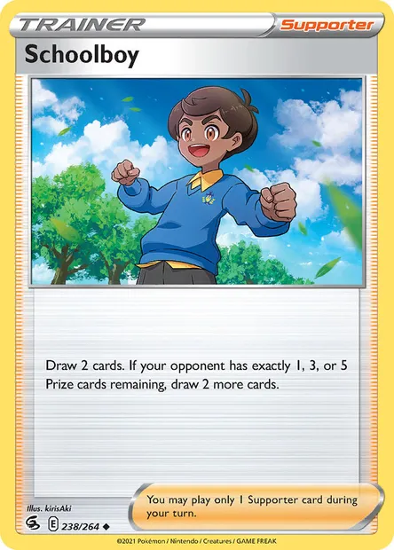 Schoolboy, Pokémon card FST 238 — Fusion Strike set
