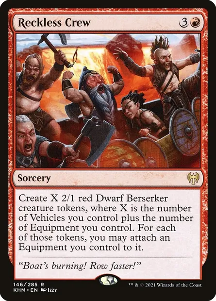 Reckless Crew, Magic card KHM 146 — Kaldheim set