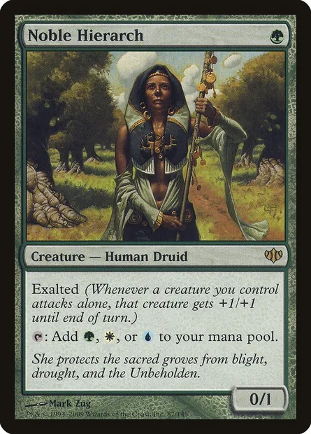 Noble Hierarch, Magic card CON 87 — Conflux set