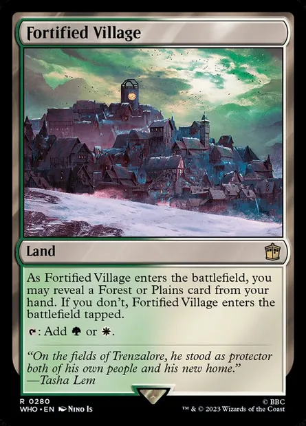 Fortified Village, Magic card WHO 280 — Doctor Who set