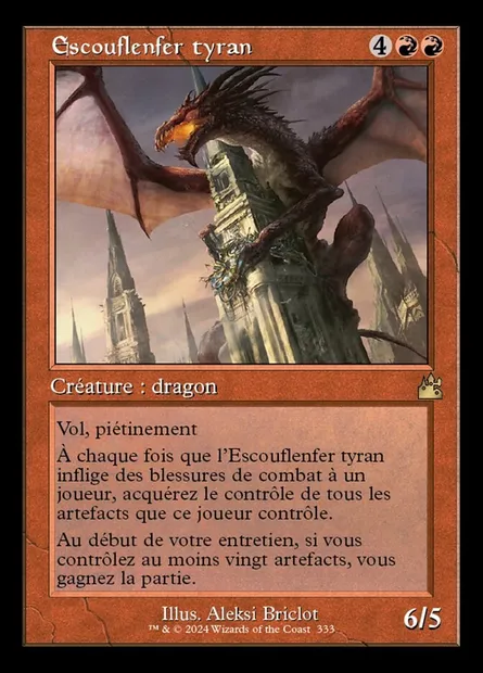 Escouflenfer tyran, carte Magic RVR 333 — extension Ravnica Remastered