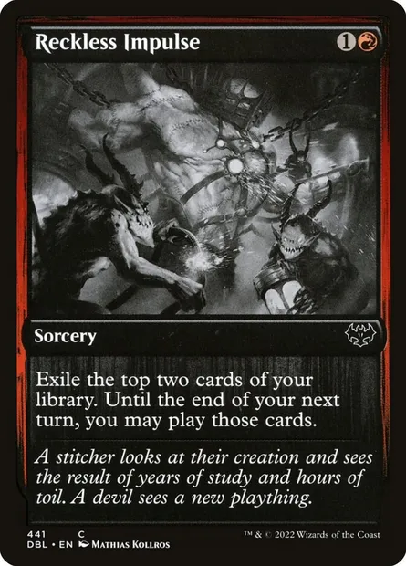 Reckless Impulse, Magic card DBL 441 — Innistrad: Double Feature set