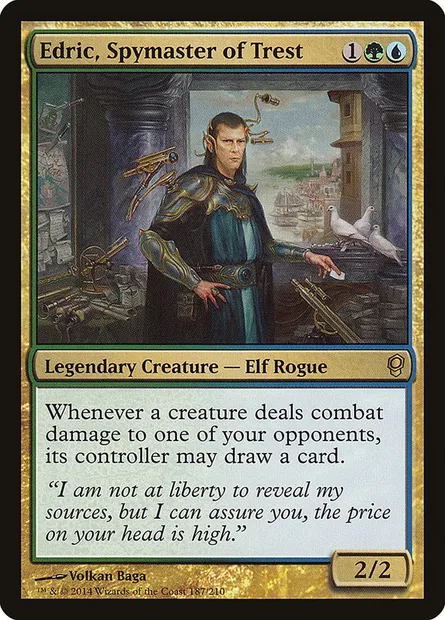 Edric, Spymaster of Trest, Magic card CNS 187 — Conspiracy set