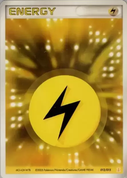 Lightning Energy, Pokémon card HRTLQD 012 — Holon Research Tower: Lightning Quarter Deck set