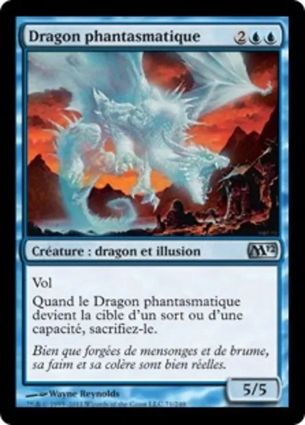 Dragon phantasmatique, carte Magic M12 71 — extension Magic 2012
