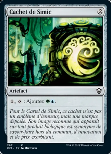 Cachet de Simic, carte Magic C21 262 — extension Commander 2021