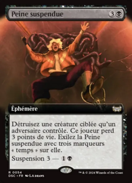Peine suspendue, carte Magic DSC 54 — extension Duskmourn: House of Horror Commander