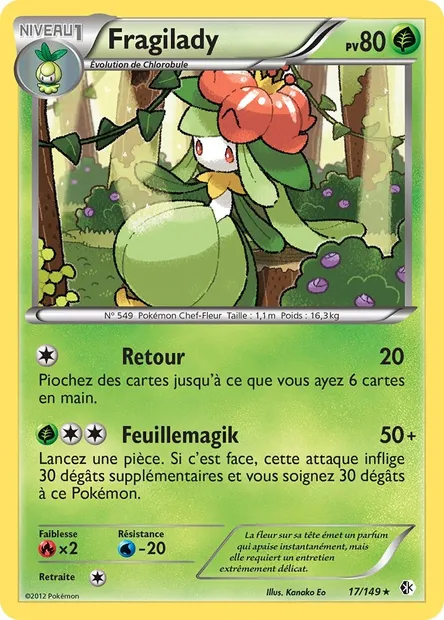 Fragilady, carte Pokémon BCR 17 — extension Frontières Franchies