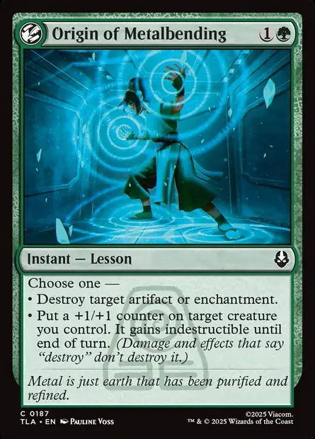 Origin of Metalbending, Magic card TLA 187 — Avatar: The Last Airbender set