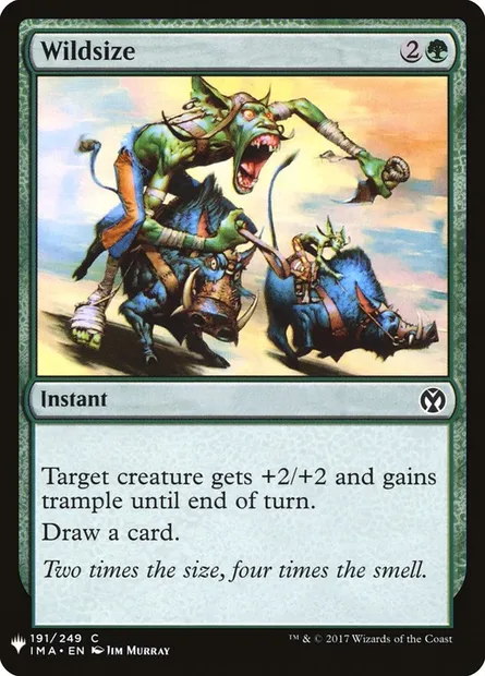 Wildsize, Magic card PLST IMA-191 — The List set