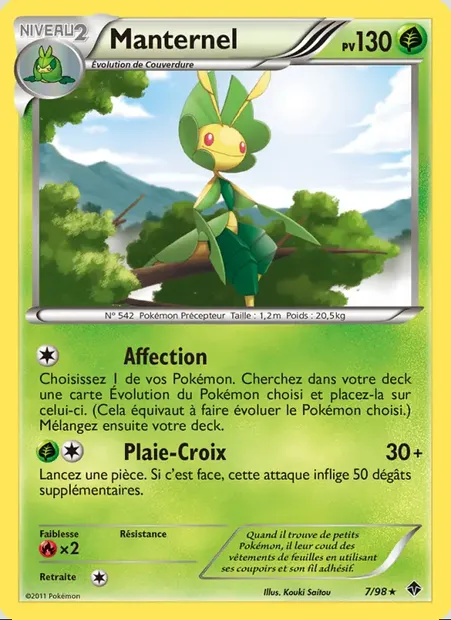 Manternel, carte Pokémon EPO 7 — extension Pouvoirs Émergents