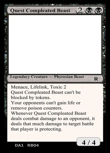 Quest Compleated Beast, Magic card UNK RB04d — Unknown Event set