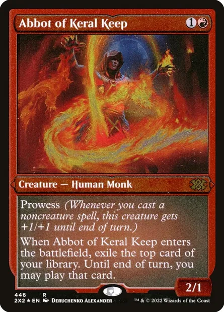 Abbot of Keral Keep, Magic card 2X2 446 — Double Masters 2022 set