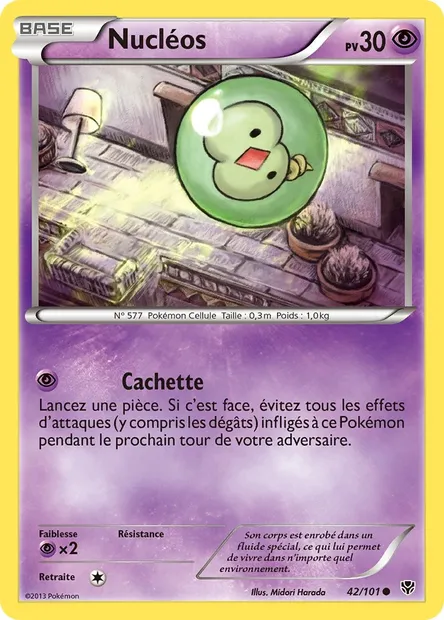 Nucléos, carte Pokémon PLB 42 — extension Explosion Plasma