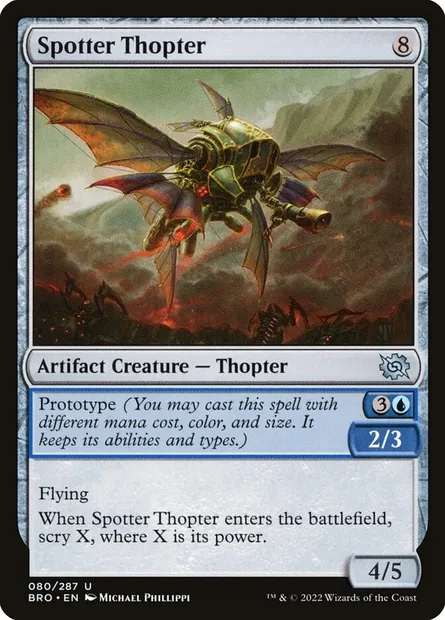 Spotter Thopter, Magic card BRO 80 — The Brothers' War set