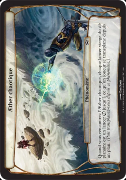 Aether chaotique, carte Magic OPC2 1 — extension Planechase 2012 Planes