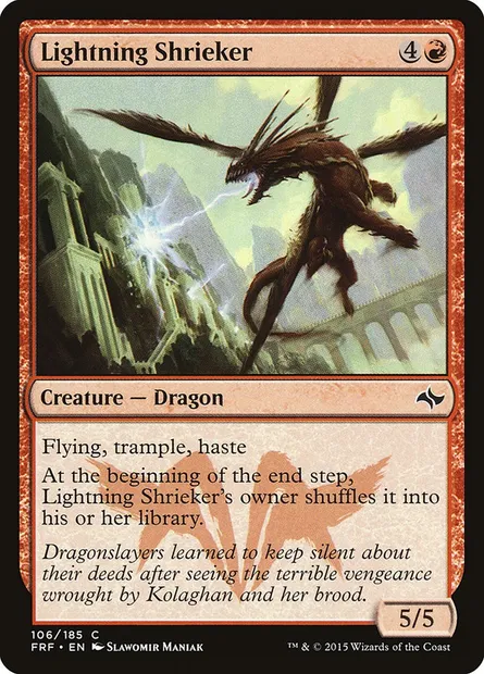 Lightning Shrieker, Magic card FRF 106 — Fate Reforged set