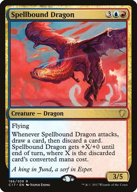 Spellbound Dragon, Magic card C17 196 — Commander 2017 set