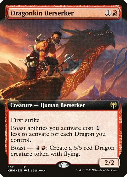 Dragonkin Berserker, Magic card KHM 357 — Kaldheim set