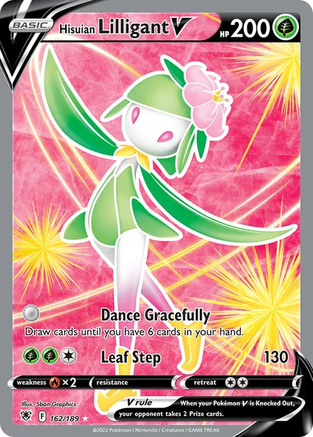 Hisuian Lilligant V, Pokémon card ASR 162 — Astral Radiance set