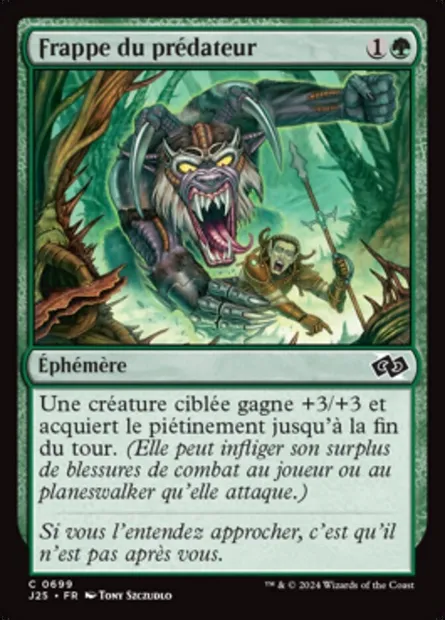 Frappe du prédateur, carte Magic J25 699 — extension Foundations Jumpstart