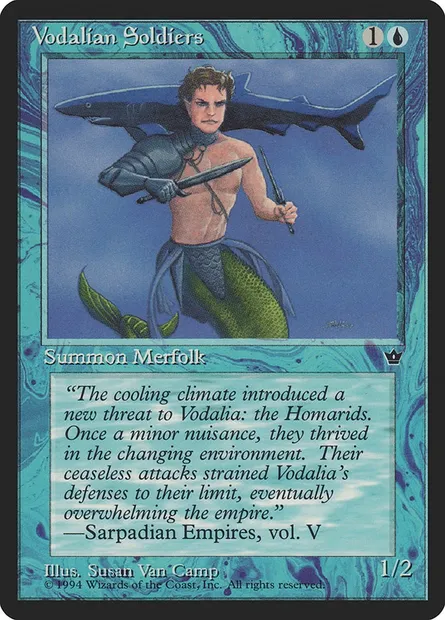 Vodalian Soldiers, Magic card FEM 31d — Fallen Empires set