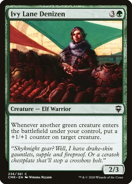Ivy Lane Denizen, Magic card CMR 236 — Commander Legends set