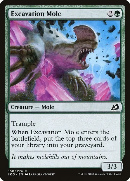 Excavation Mole, Magic card IKO 150 — Ikoria: Lair of Behemoths set