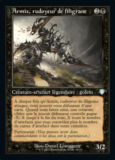 Armix, rudoyeur de filigrane, carte Magic BRC 103 — extension The Brothers' War Commander