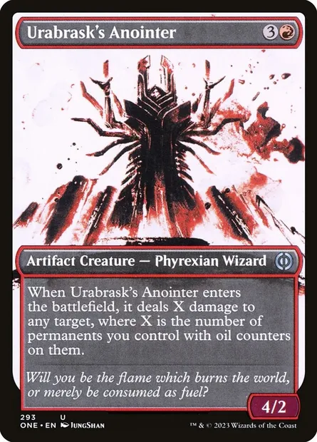 Urabrask's Anointer, Magic card ONE 293 — Phyrexia: All Will Be One set
